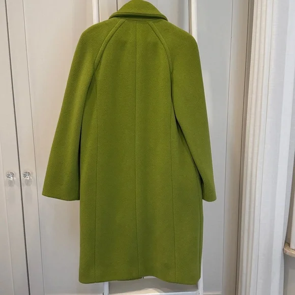 Authentic Hermes Vintage Green Wool Coat - Picture 6 of 9